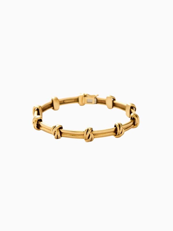 Rare Vintage Tiffany Co 18ct Gold Knot Bracelet product image