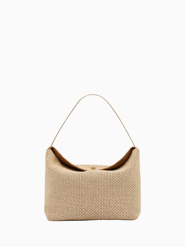 Turnlock Raffia Shoulder Bag product image