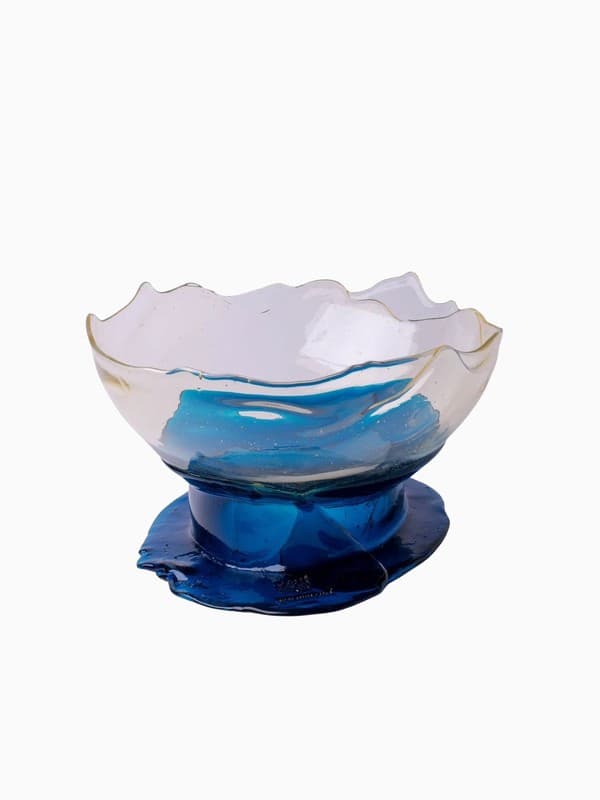 XXL Big Collina Vase in Clear and Blue product image
