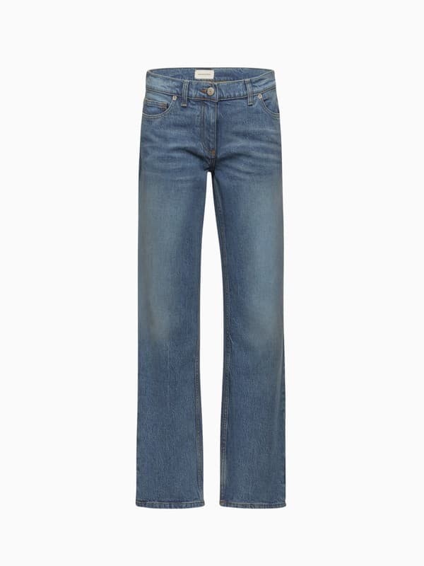 Denim Straight-Leg Jeans in Blue product image