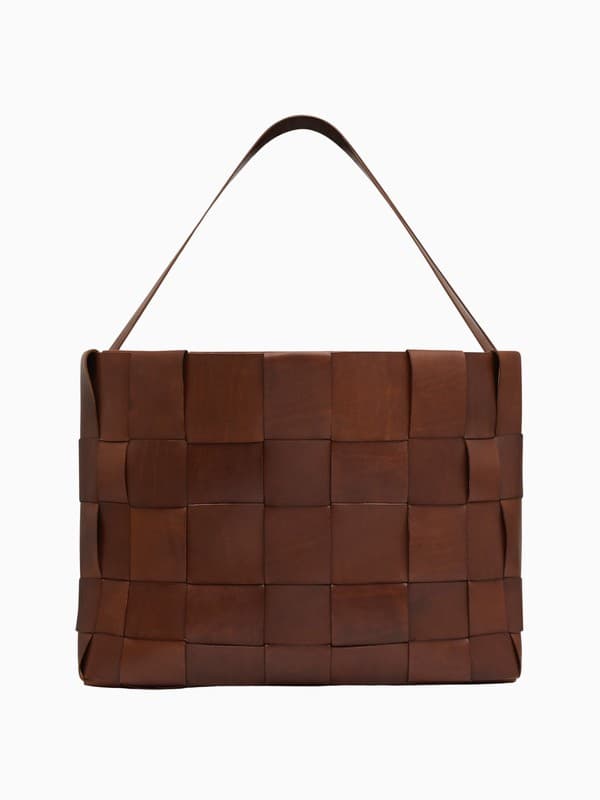 Woven Large Tote in Chestnut product image