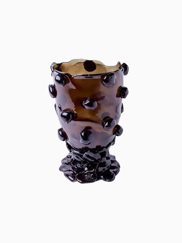 Nugget Vase Large in Clear Black product image