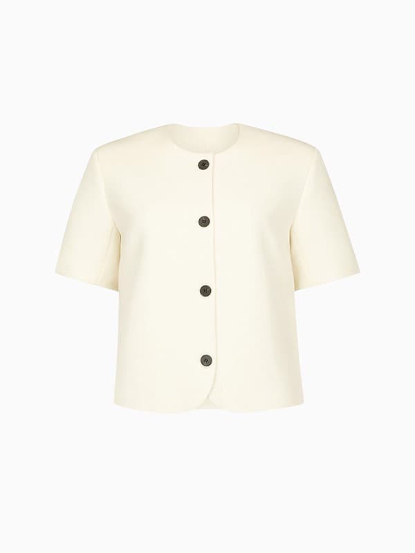 Short Sleeve Tilmens Jacket in Bone product image
