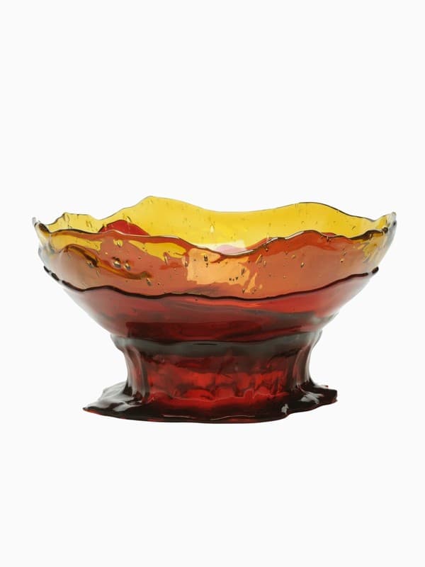 XXL Big Collina Vase in Clear Amber/Dark Ruby product image