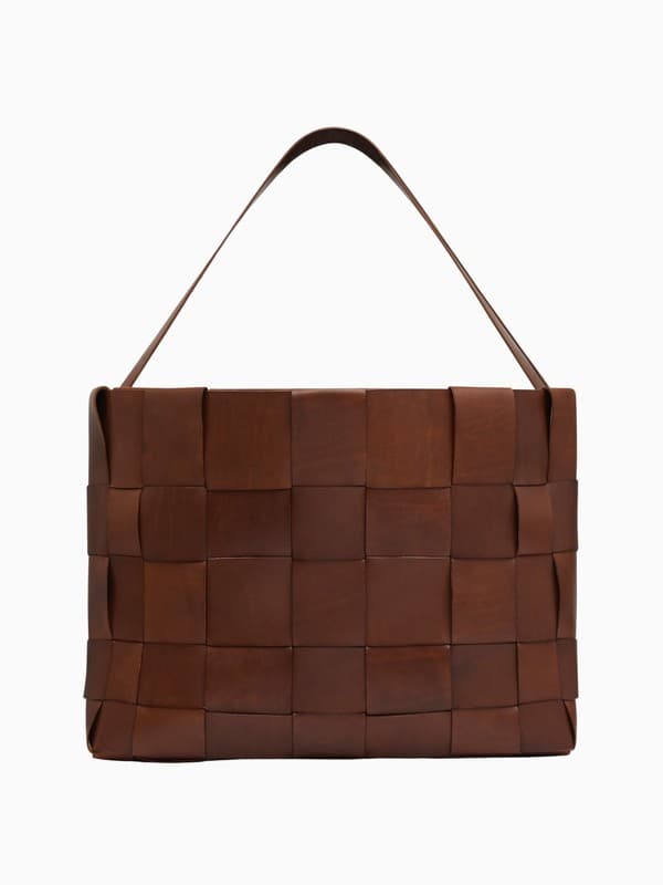 Woven Large Tote in Chestnut product image