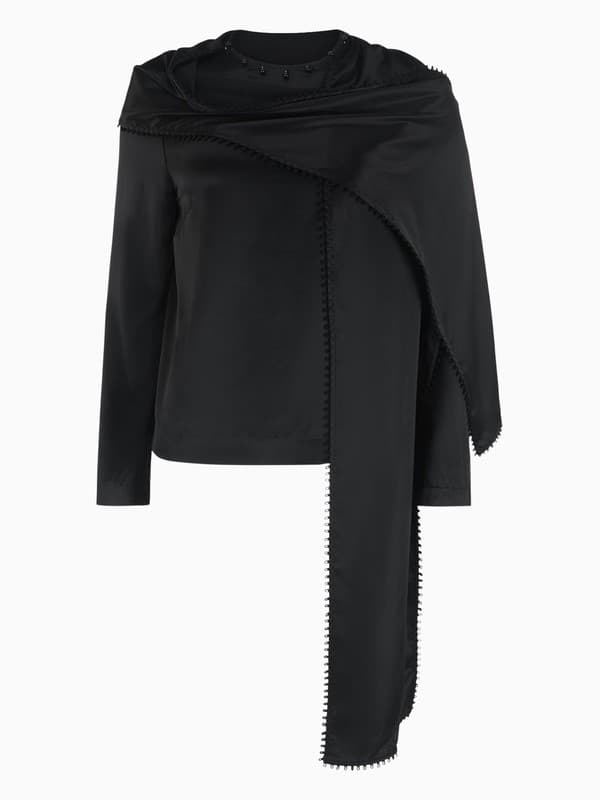 Saul Top in Silk Satin product image