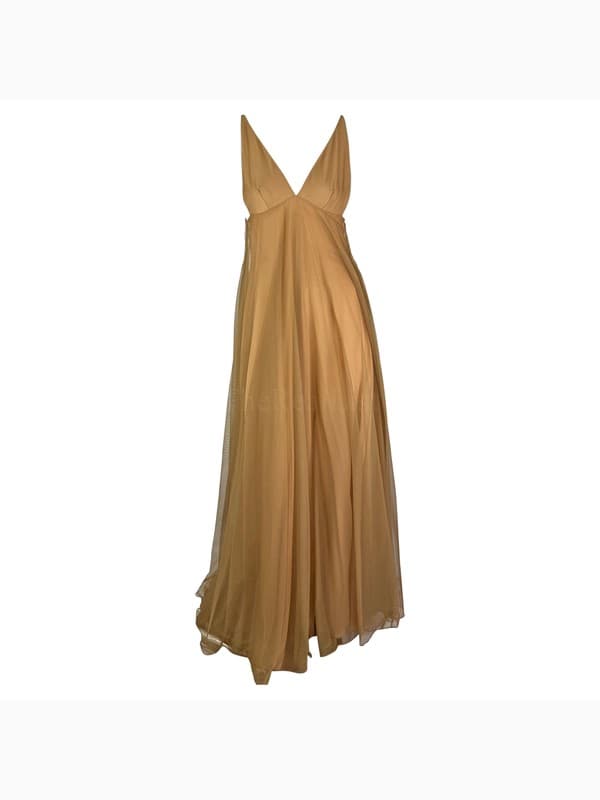F/W 1998 Gucci by Tom Ford Beige Tulle Runway Gown product image