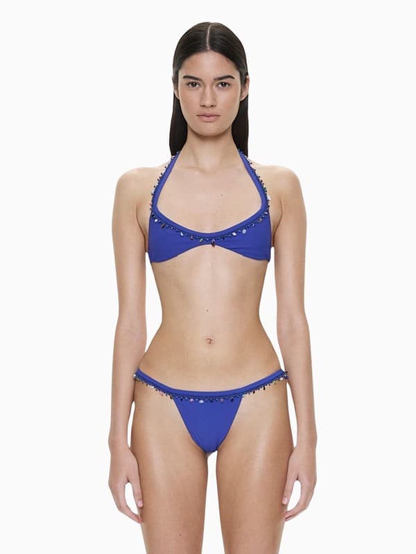 Beach Quartz Minuscule Bikini Top in Cobalt product image