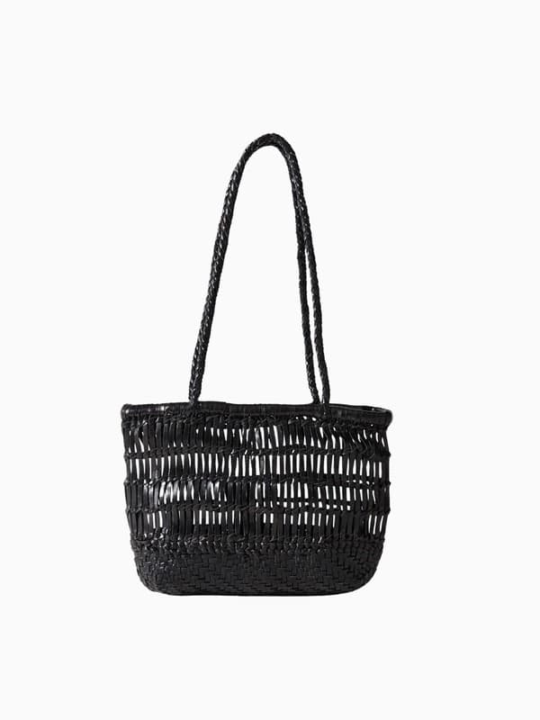 Textured Petit Bagu in Black product image