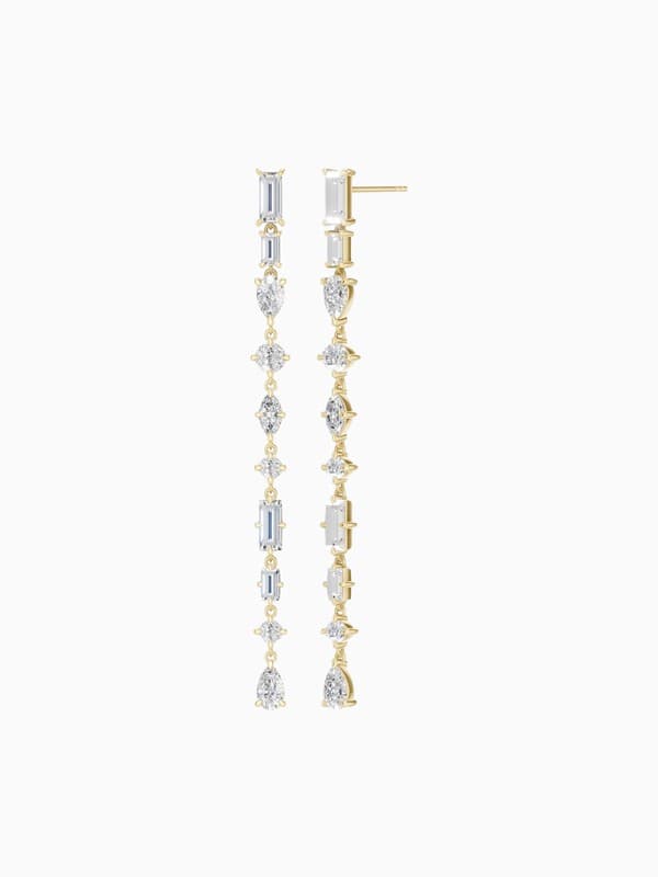 Tribeca Mixed Shape Statement Drop Earrings product image