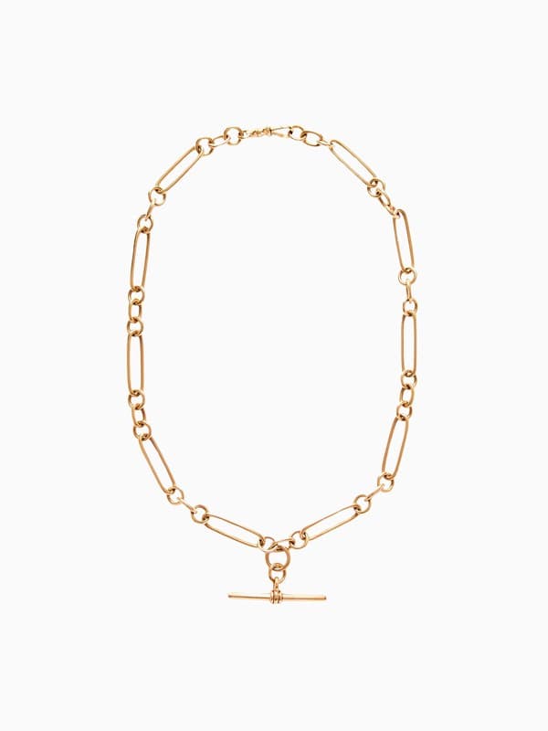 Vintage 9ct Gold Paperlink Albert Chain product image