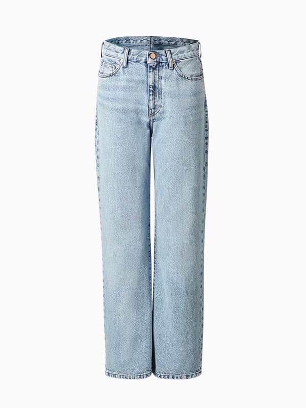 Sofie Jean Relaxed Leg Mid Blue Length 32" product image