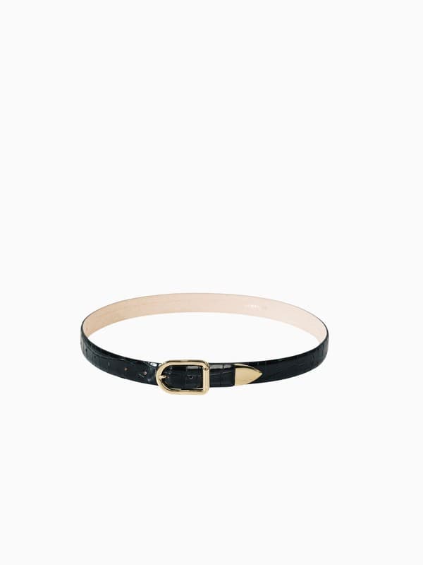 Mija Tipped Belt in Croco product image