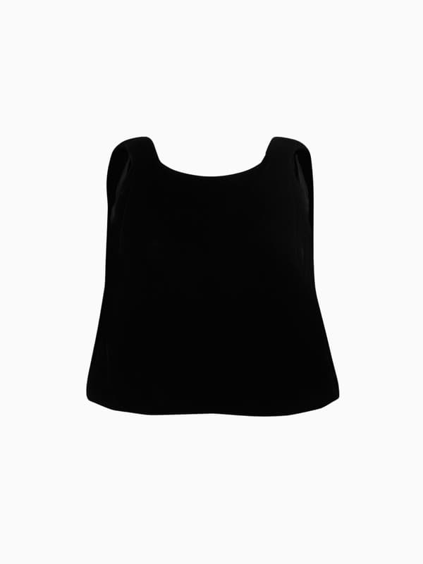 Knot Top in Velvet product image