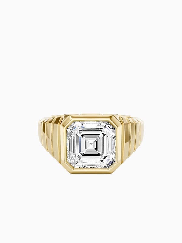 Venice 2ct Asscher Signet Bezel Pinky Ring product image