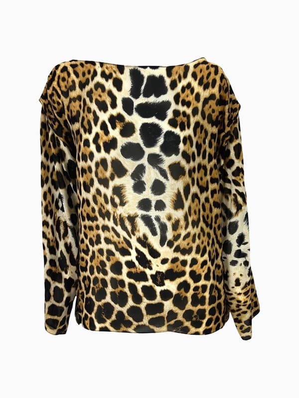 S/S 2002 Yves Saint Laurent Jaguar Long Sleeve Blouse product image