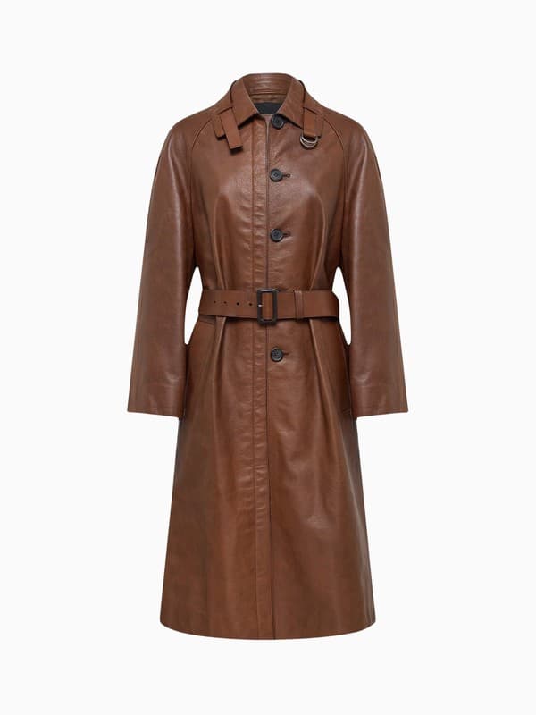 Fall 2002 Prada Runway Leather Coat product image