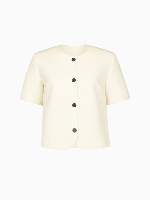 Short Sleeve Tilmens Jacket in Bone product image