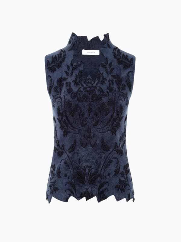 Zigzag Top in Navy product image