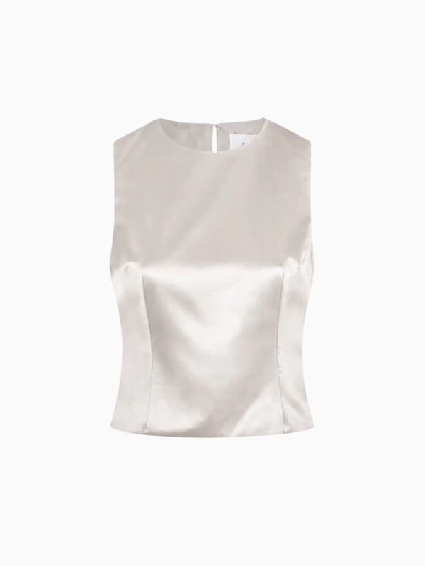 The Nori Top in Silver product image