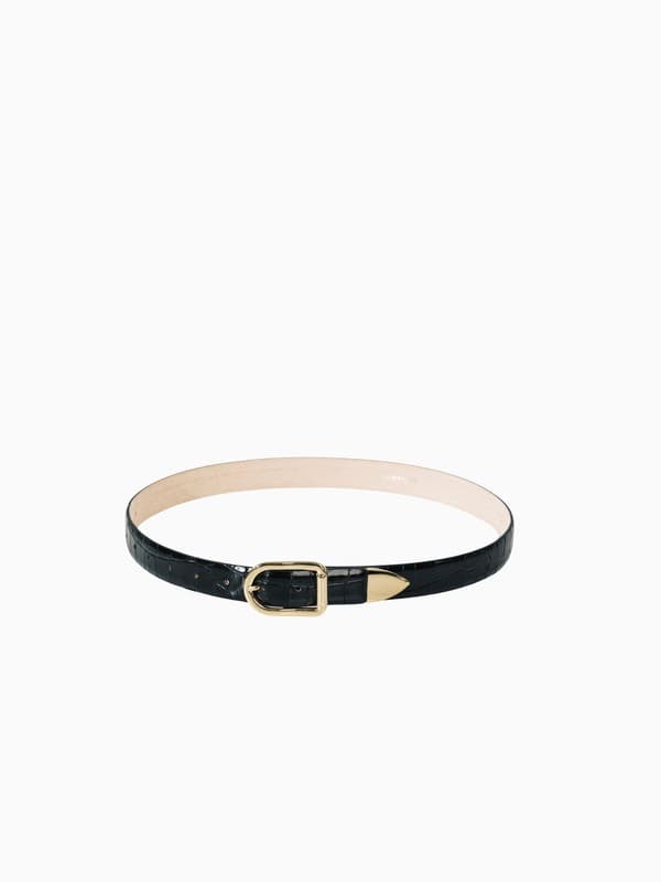 Mija Tipped Belt in Croco product image