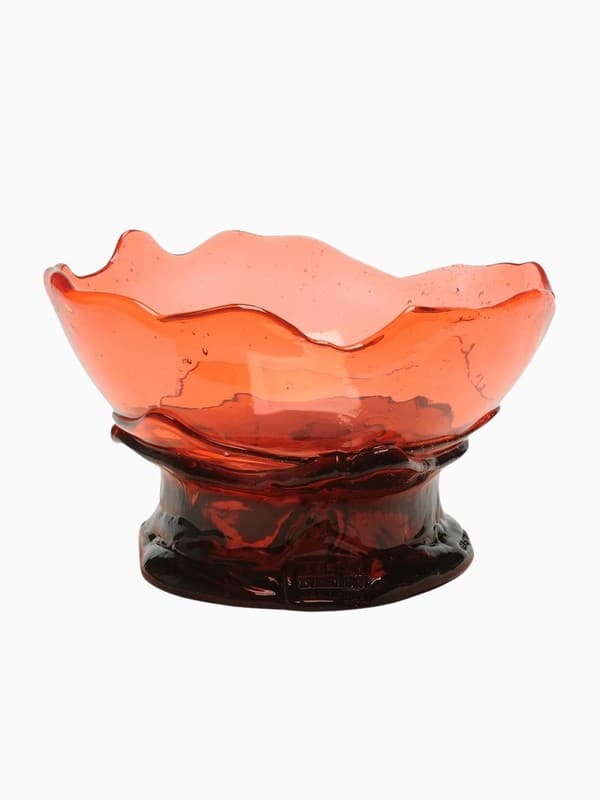 XXL Big Collina Vase in Clear Light Ruby and Dark Ruby product image