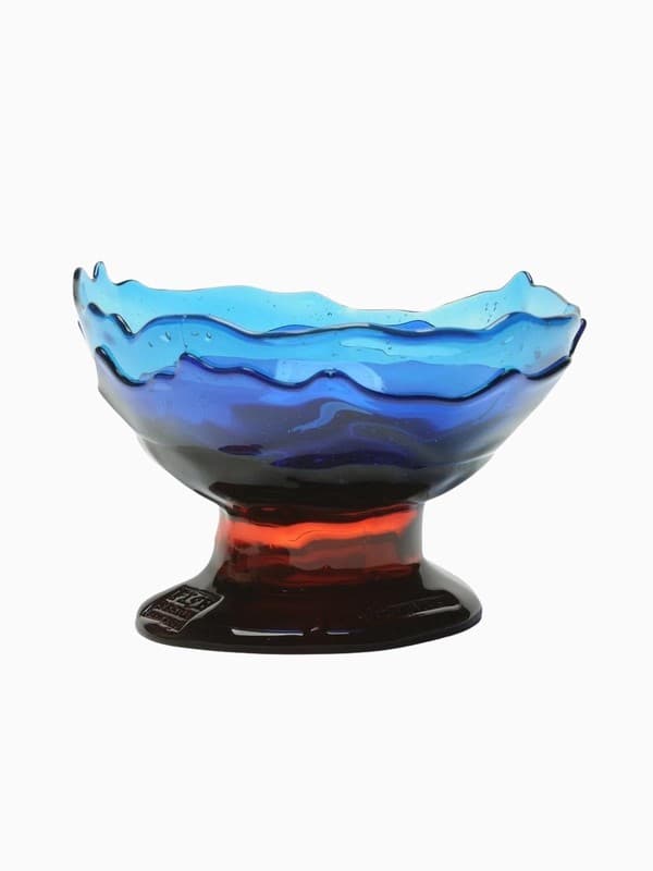 XXL Big Collina Vase in Blue With Ruby product image