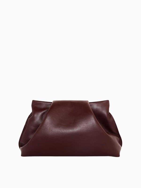Fold Clutch in Smooth Burgundy product image
